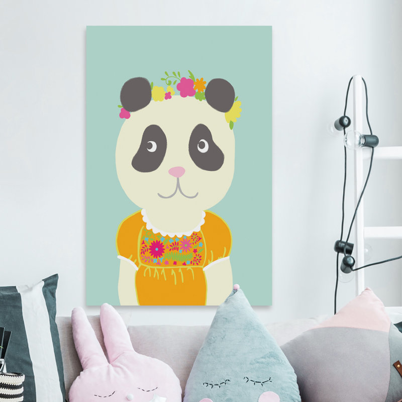 «Fancy Animals IV» de Kim, reproduction sur toile tendue, H 12 po x l 8 po x P 1,5 po