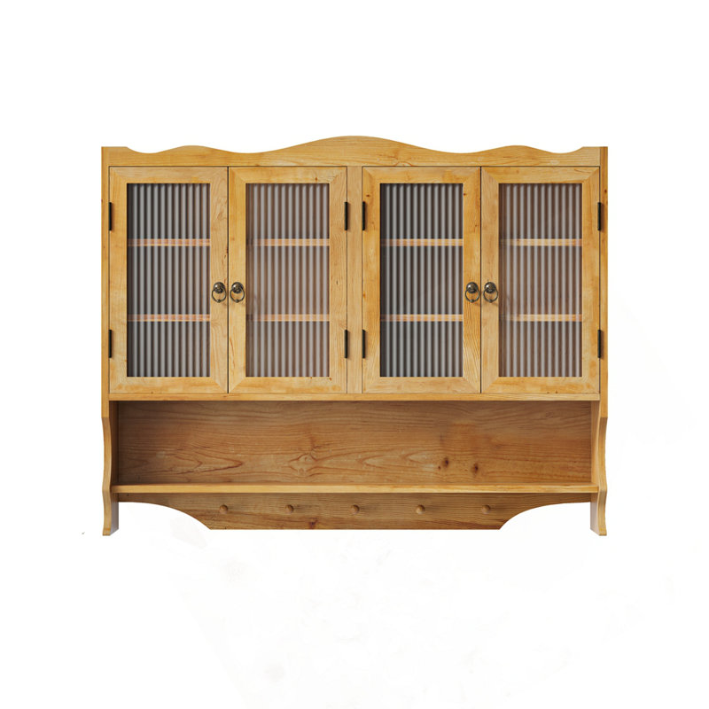 modern  Wall Cabinet, Natural, 39.4