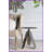 Antique Silver Leaf Design Aluminum Coffee Table for Living Room, Transitional Style Complement