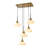 Duco 5 - Light Brass Cluster Pendant