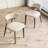 Modern Faux Leather Dining Chair, Solid Wood Kitchen Chairs No Assembly Required, With Padded Seat And Back For Dining Room, Comfortable Design In Beige, Brown Legs (Set of 2)-45914956-48606749-40134678