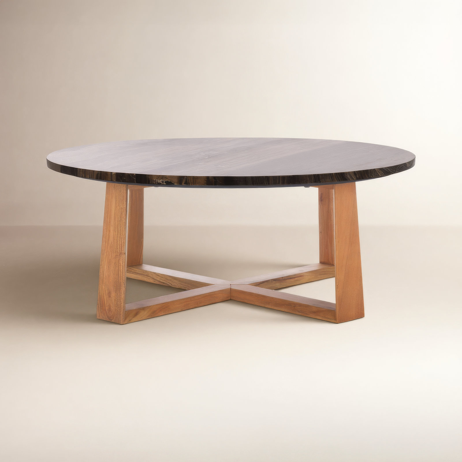 Baudelaire Coffee Table, Natural, Brown