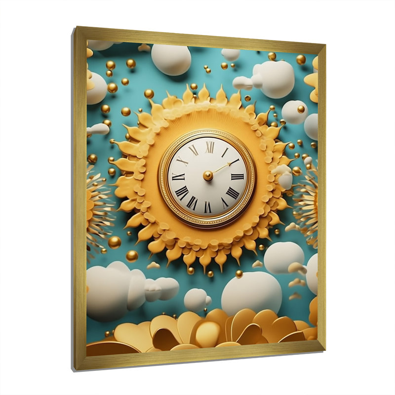 " Impermanence Future Geometry ", Gold Single Picture Framed, 40'' H x 30'' W x 1.5'' D