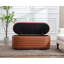 Banc de rangement rembourré en tissu avec tabouret de sécurité Danelys-949818741