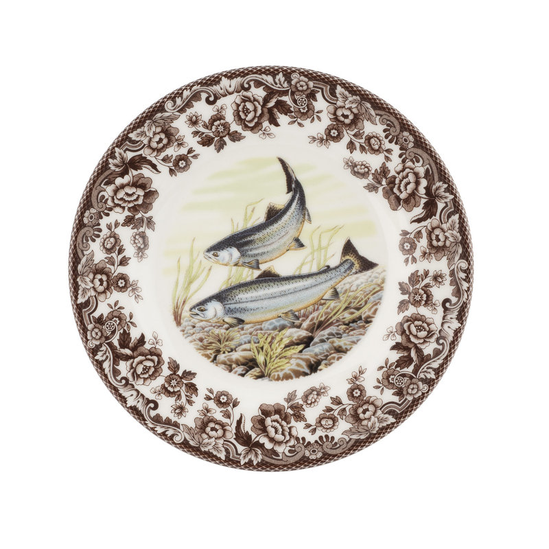 Assiette à salade 8 po Spode Woodland