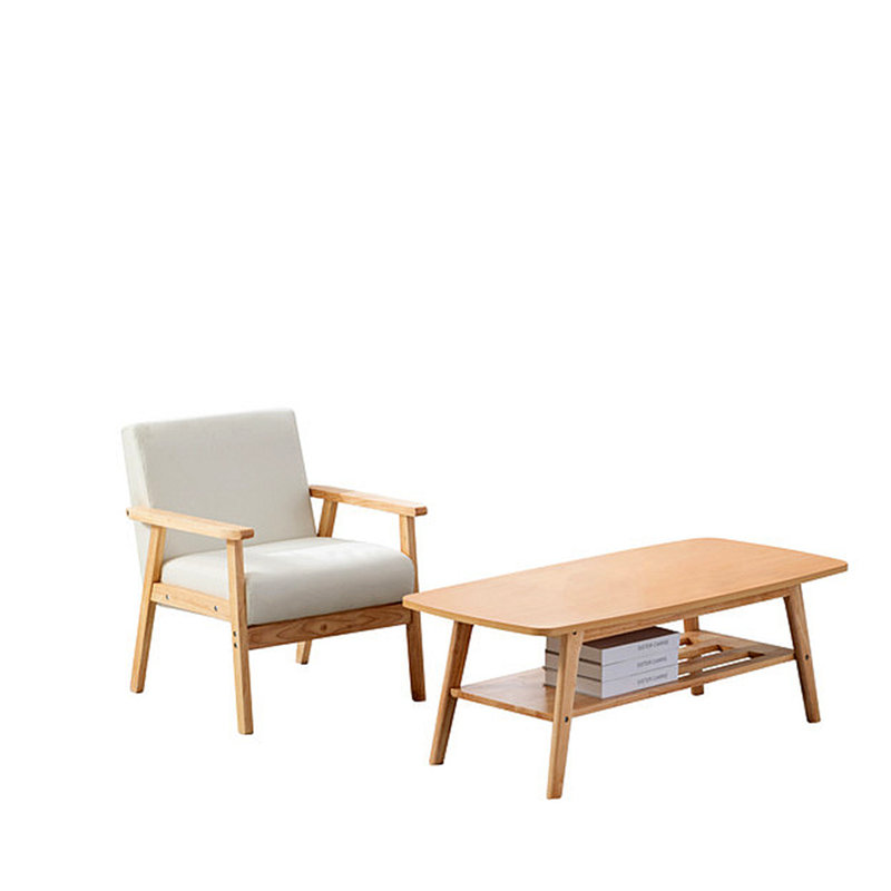 Fauteuil l 21,59 po Lenell, Naturel, Lin beige