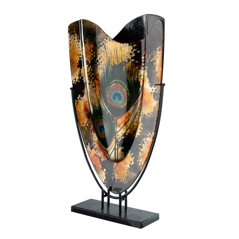 Gillenwater Handmade Glass Floor Vase, 58cm H x 35cm W x 12cm D