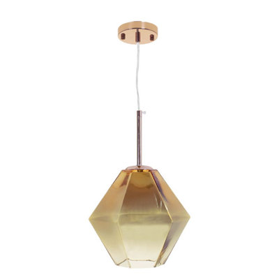 Glasscock 1-Light Single Geometric Pendant