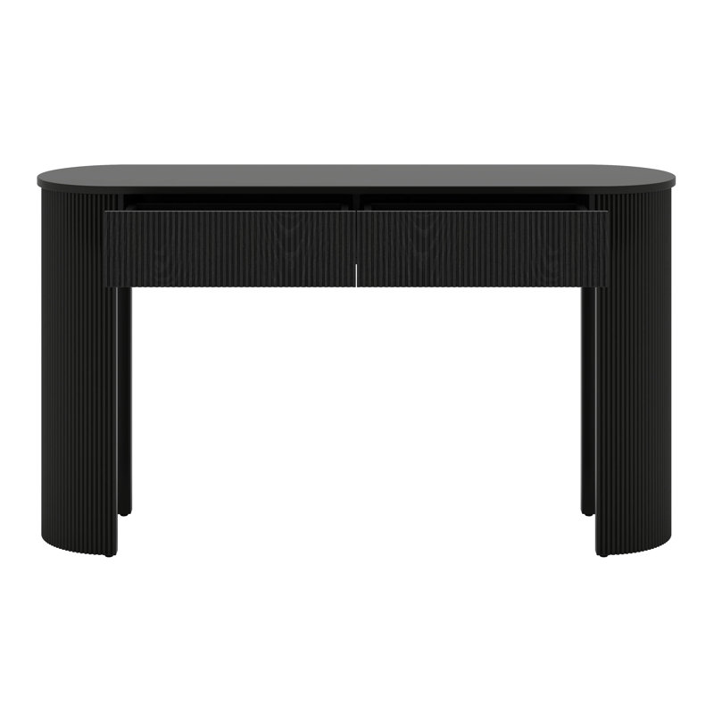 Table de rangement moderne avec rangement, Noir
