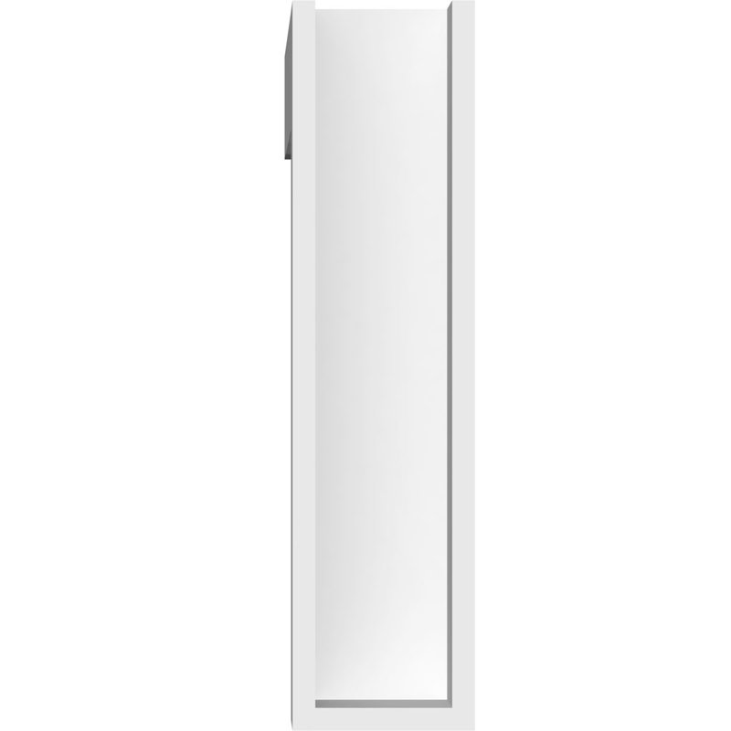 Support standard en PVC de qualité architecturale avec extrémités en bloc Carmel, H 12 po x l 3 po x P 12 po