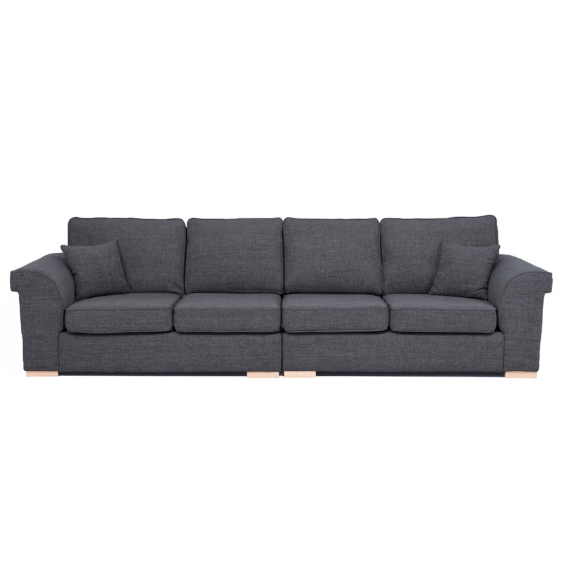 Angiolo 4 Seater Sofa, Black