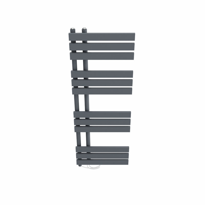 Carralero Designer Towel Rail Heated Towel Rails, Anthracite, 120cm H x 45cm W x 7.35cm D