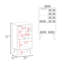 Aster 23" Wide Double Door Bar Cabinet and Glass door comparment, Eight bottle cubbies and stemware