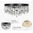 Cascade 3-Light Flush Mount - Black-1729516914