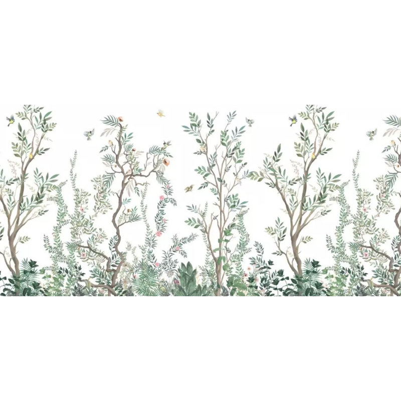 Papier peint amovible floral, L 9 po x l 15 po