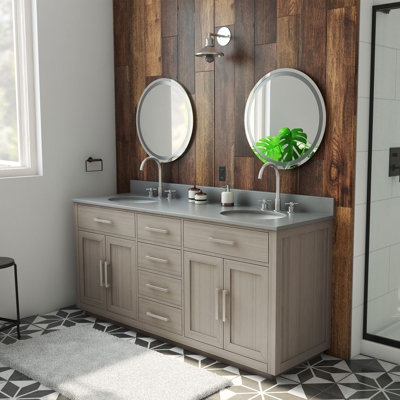 Dexterity 72" Double Bathroom Vanity Set