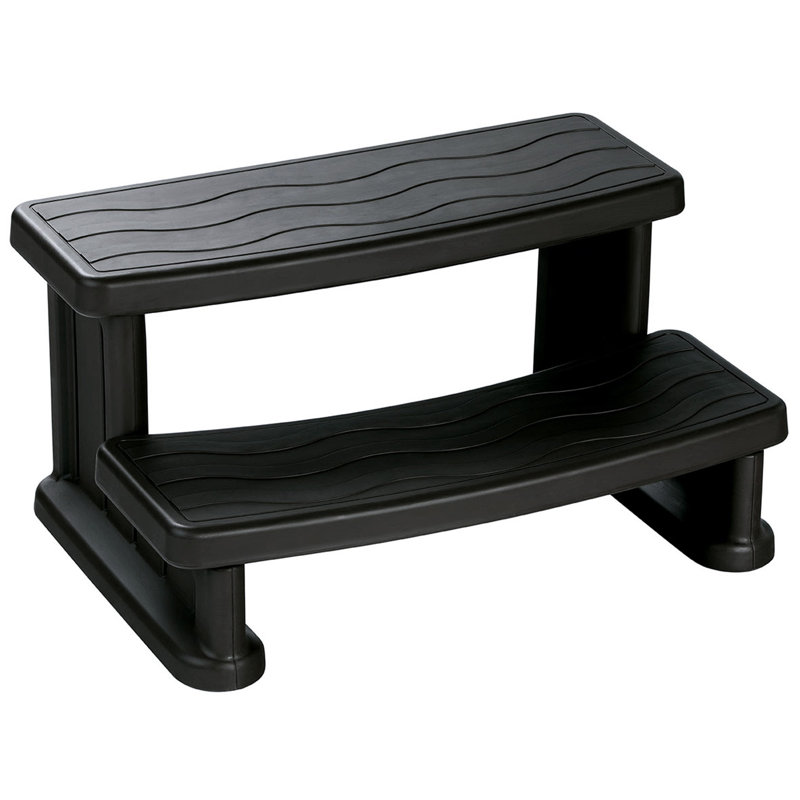 Lifesmart Spa Step for Square and Round Hot Tubs, Black