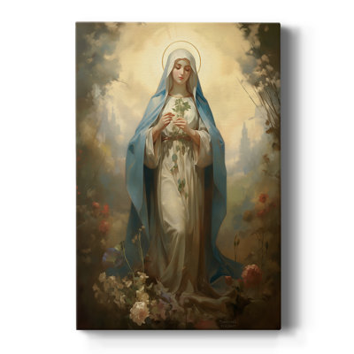 Religieux - X - Toile tendue avec châssis de qualité supérieure - prête à être accrochée
