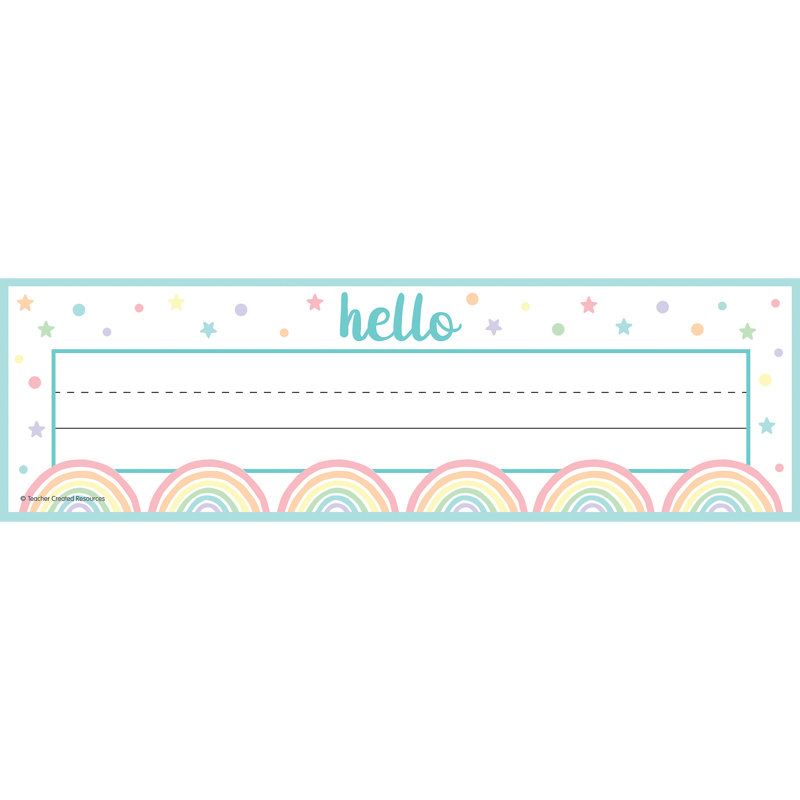 Plaques de nom Pastel Pop
