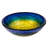 Eden Bath 14.25'' Blue/Yellow Tempered Glass Circular Bathroom Sink