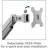 Lorell Multi-Screen Pole Mount