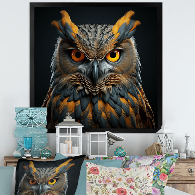 " Owl Expressionist Gaze "