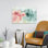«My Greenhouse Abstract I» - Art abstrait corail rosé