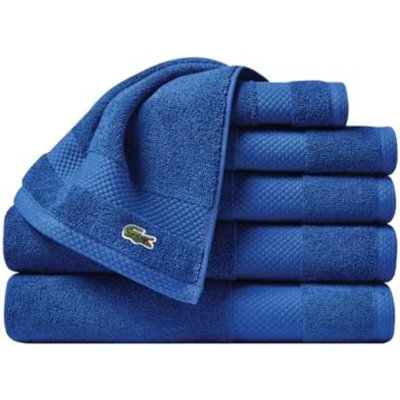 Heritage Supima Cotton 6-Piece Towel Set, 2 Bath Towels, 2 Hand Towels, 2 Washcloths, Surf Blue – Highly Absorbent & Quick Drying, Bathroom Essential, Machine Washable