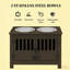Poste d'alimentation pour chien de style moderne, armoire de rangement pour nourriture pour chien