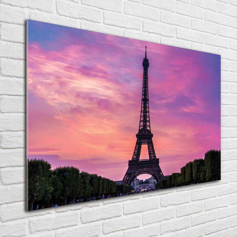 Eiffel Tower Paris - No Frame Print on Glass