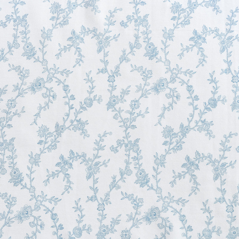 Ensemble de taie d'oreiller en coton percale 2 pièces Laura Ashley, Très grand, Bleu Victoria