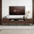 79" Mid-Century TV Stand for 85" TVs, 2 Drawers + 4 Compartments, Cable Holes,  Wood Tone-937648269