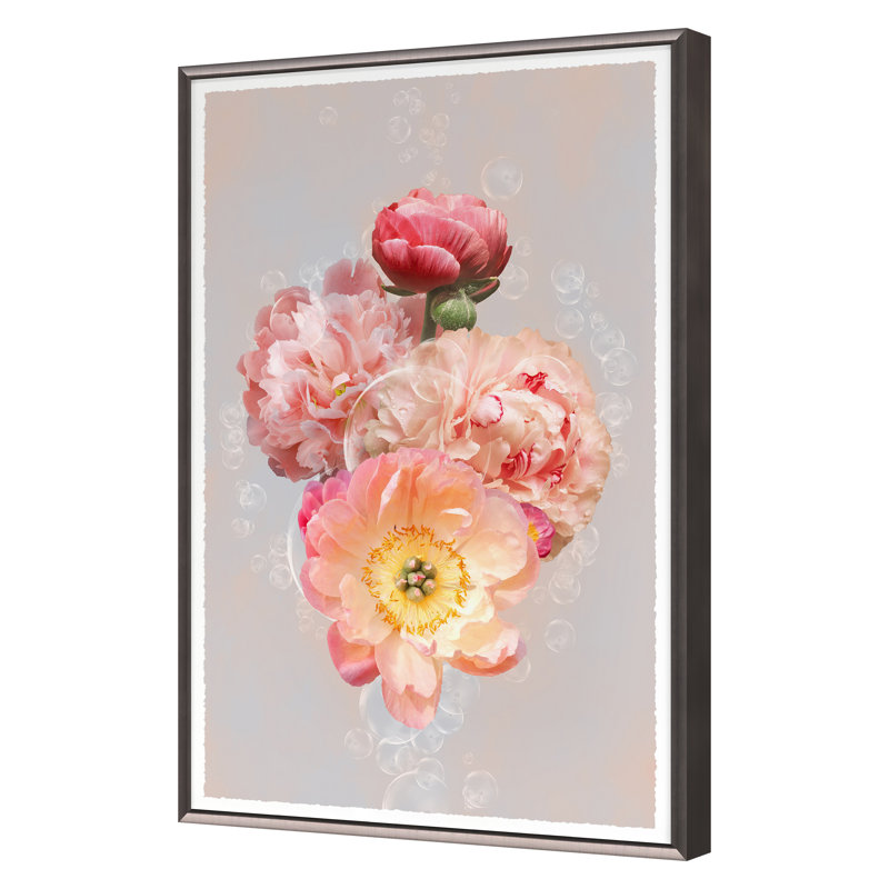 "Pivoines et bulles" par Plank, Marlies, H 30 po x l 22 po