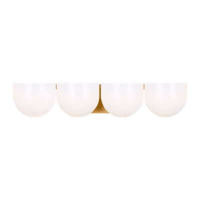 4 Light Frosted Dimmable Vanity Light