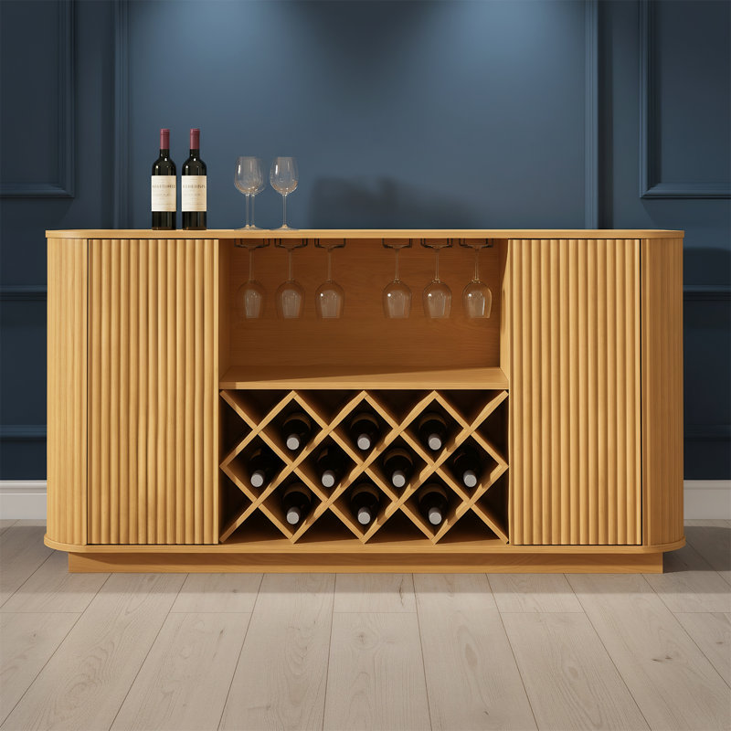 Buffet 58 pouces Curve, Naturel