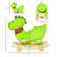 Chaise berçante pour enfants 2-en-1