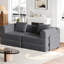 Canapé-lit convertible avec poches et coussins de rangement latéraux, idéal pour les salons, les chambres à coucher et les bureaux, confortable et pliable-1249266092