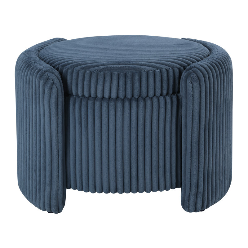Tessio Storage Ottoman, Blue