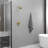 Single Handle 1-Spray Round Rain Shower Faucet Set 1.8 GPM With High Pressure Shower Head-108989403
