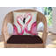 Housse de coussin d'extérieur carré rouge Flocking Flamingo-1351258477