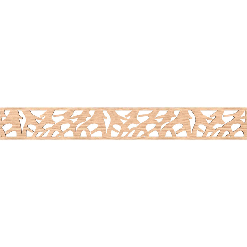 Moulure Manton, H 6 po x l 46,5 po x P 0,25 po, Chêne rouge