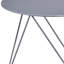 Table de base géométrique grise en métal à des fins décoratives avec revêtement décoratif