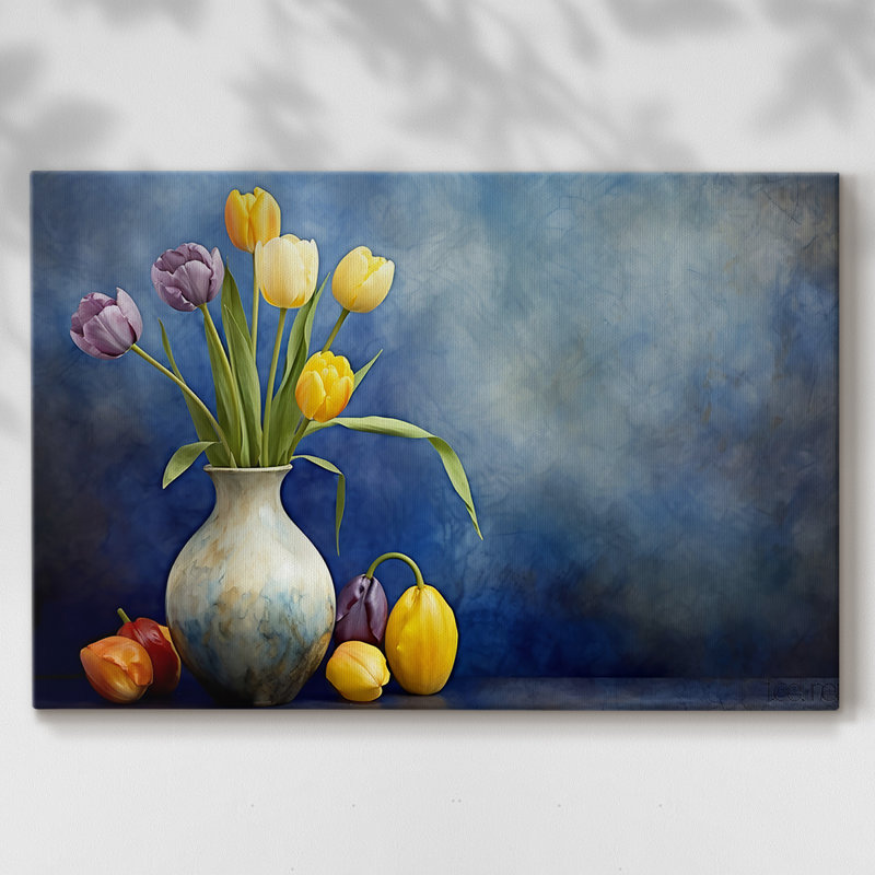 Série florale-Lxxi-Cavas enveloppés de galerie, 24 x 36