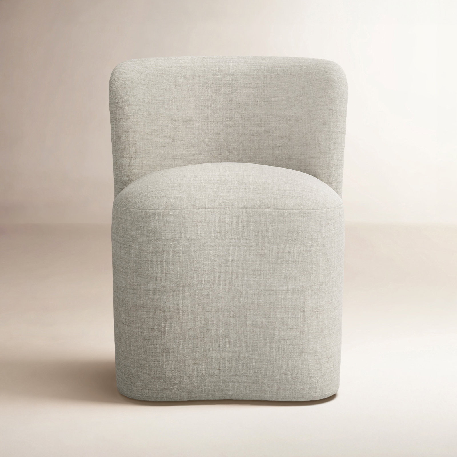 Stoffer Home x Cloth & Co. Gail Dining Chair, Relaxed Zinc Linen