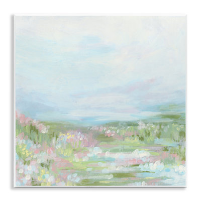 "Pastel Flower Field", art mural par June Erica Vess