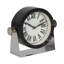 Horloge moderne en métal et verre avec cadre en résine et en acier - Horloge décorative élégante en plastique-89124663
