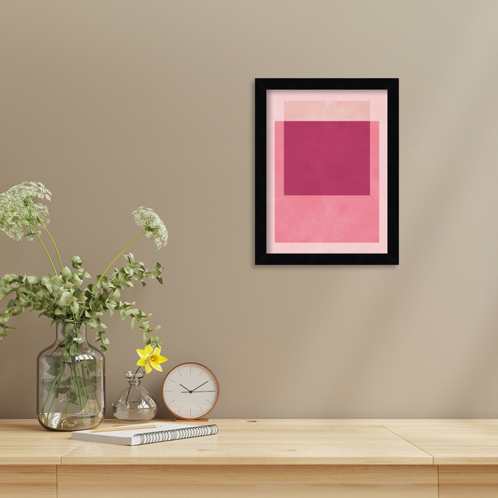 Overlapping Geometry 12 Print, 13" H x 10" W, Black