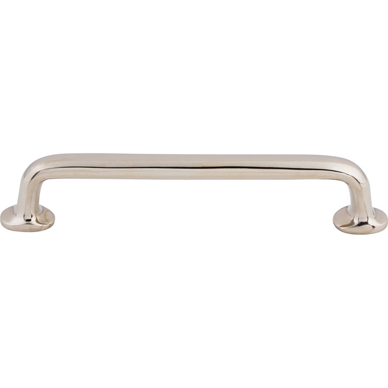 Aspen II Rounded Appliance pull, 6" Center to Center, Polished Nickel