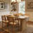 62 Inch Kitchen Table Seats 6-8, Wooden Dining Table with Grille Design for Home Office Living Room, (Table Only)-536899682