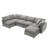 [VIDEO Provided][New]130*65" Modern Modular Cloud Sofa Bed-1489518470